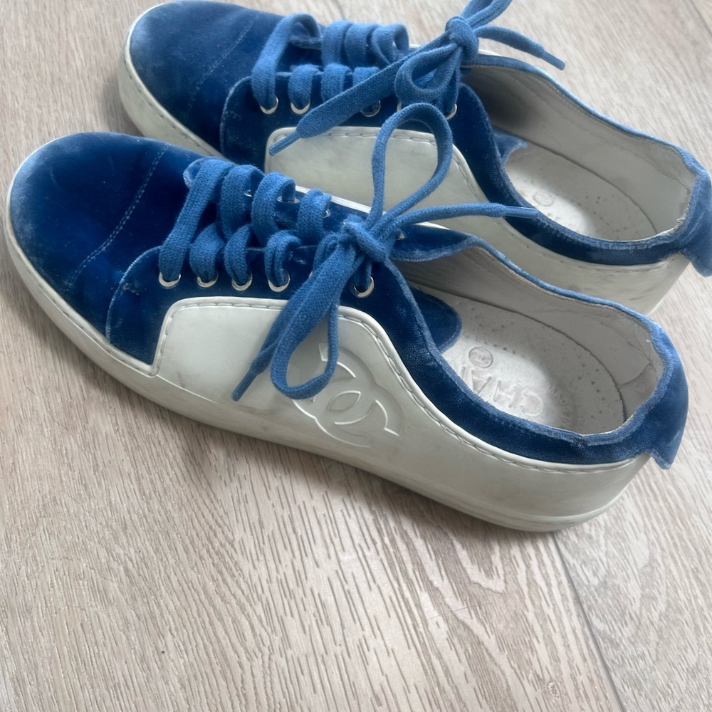 Chanel Rubber and Velvet Sneakers
